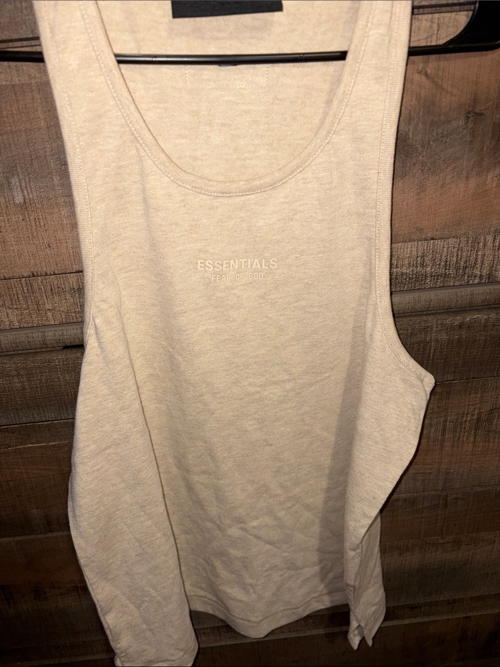 Fear of God Essentials Tank Top in Light Cream